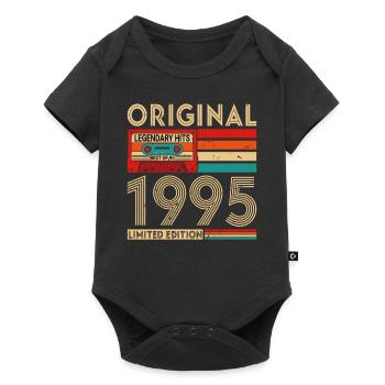 Original legendäre Hits Das Beste von 1995 - Baby Premium Kurzarmbody - Schwarz - Vorne