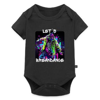 Man dances breakdancing on the street in - Baby Premium short-sleeve bodysuit - black - Front