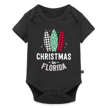 Christmas in Florida Family Vacation Tropical - Baby Premium short-sleeve bodysuit - black - Front