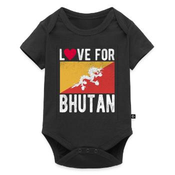 Bhutan Souvenir - Baby Premium short-sleeve bodysuit - black - Front