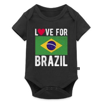 Brésil Souvenir - Body à manches courtes Premium Bébé - noir - Devant