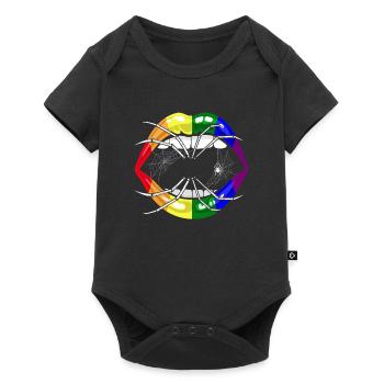 LGBTQ Rainbow Lips Halloween - Body à manches courtes Premium Bébé - noir - Devant