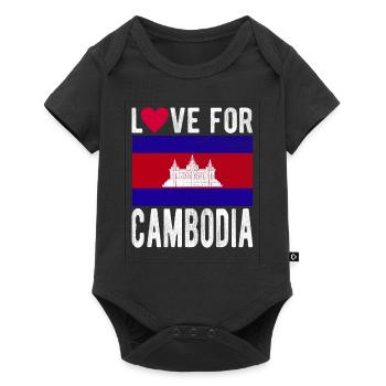 Cambodge Souvenir - Body à manches courtes Premium Bébé - noir - Devant