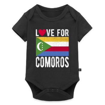 Komoros Souvenir - Body à manches courtes Premium Bébé - noir - Devant
