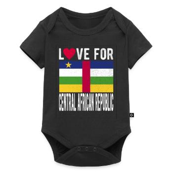 Central African Republic Souvenir - Baby Premium short-sleeve bodysuit - black - Front