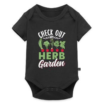 Voir mon jardin d’herbes aromatiques Herbes - Body à manches courtes Premium Bébé - noir - Devant