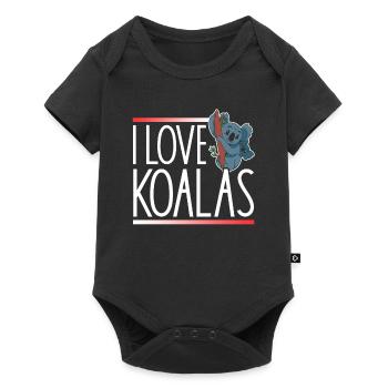 I Love Koalas Cute Koala Koala Bear Animal - Baby Premium short-sleeve bodysuit - black - Front