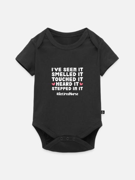 Ruhestand Krankenschwester Rentnerin Geschenk - Baby Premium Kurzarmbody - Schwarz