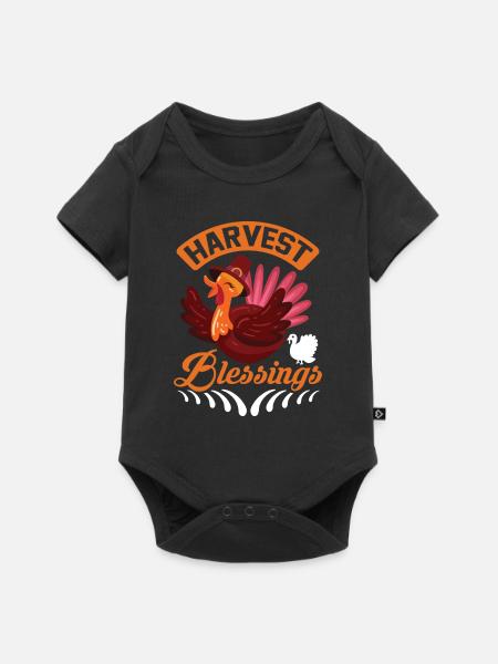 Segnungen ernten - Baby Premium Kurzarmbody - Schwarz