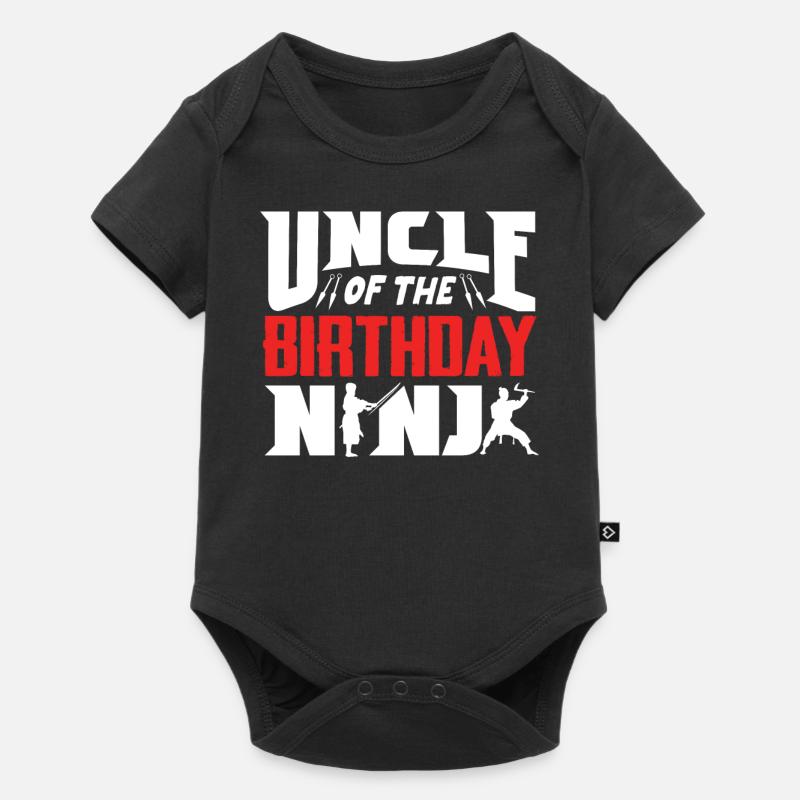 Anniversaire du Ninja, Ninja, - Body à manches courtes Premium Bébé - noir