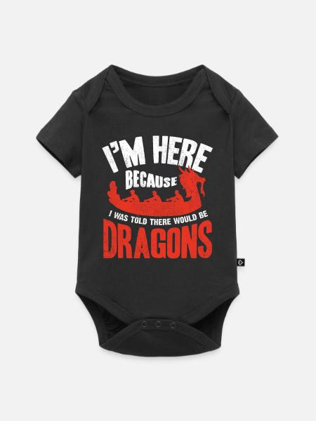 Drachenbootrennen, Schlaganfalldrachenboote - Baby Premium Kurzarmbody - Schwarz