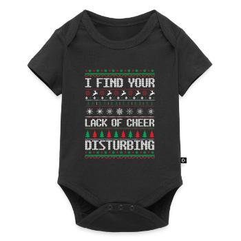 I find your lack of cheer disturbing - Baby Premium short-sleeve bodysuit - black - Front