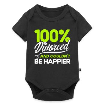Ex Partner Scheidung Geschiedene Geschenk - Baby Premium Kurzarmbody - Schwarz - Vorne
