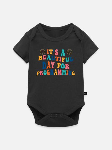 Programmiererin Geschenk - Baby Premium Kurzarmbody - Schwarz