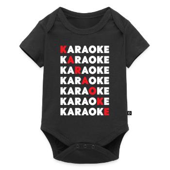 Karaoké Chanteur Karaoké - Body à manches courtes Premium Bébé - noir - Devant