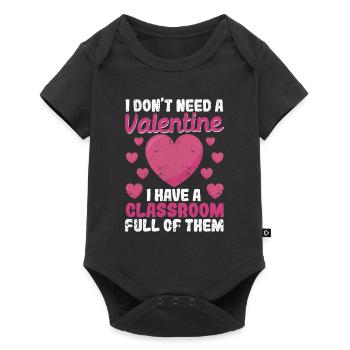 I don't need a Valentine's card, I have a - Baby Premium short-sleeve bodysuit - black - Front