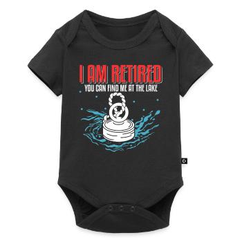 Magnet Fisherman Magnetic Fishing Treasure Hunt - Baby Premium short-sleeve bodysuit - black - Front