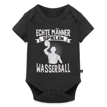 Wasserballer Wassersport Sport Wasserball - Baby Premium Kurzarmbody - Schwarz - Vorne