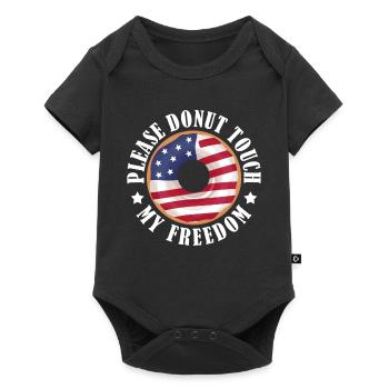 Please Donut Touch My Freedom 4 juillet Sweet Pastry - Body à manches courtes Premium Bébé - noir - Devant