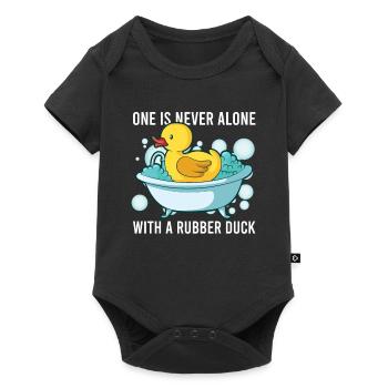 Rubber Duck Ducks Bird Hunt Duck lover Gift Idea - Baby Premium short-sleeve bodysuit - black - Front
