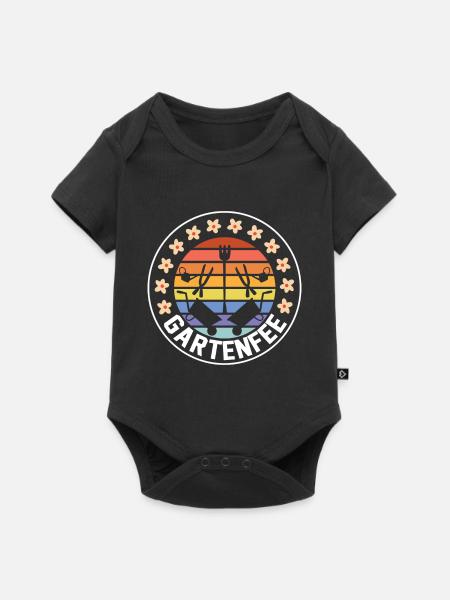 Gartenfee Gärtnerin Hobbygarten Selbstversorger - Baby Premium Kurzarmbody - Schwarz