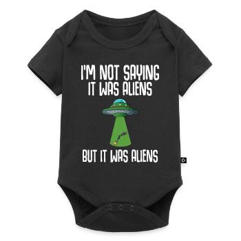 Leg surgery wheelchair lost leg - Baby Premium short-sleeve bodysuit - black - Front
