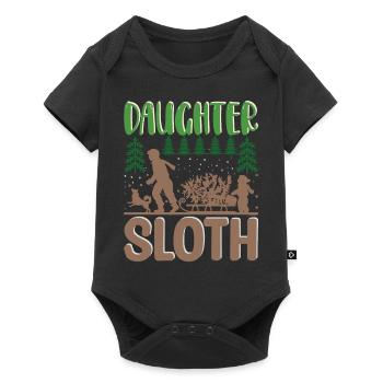 Pull de Noël moche - Fille Paresseux - Body à manches courtes Premium Bébé - noir - Devant