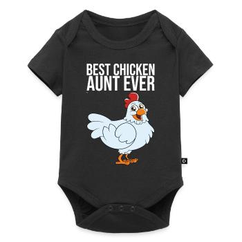 Best Chicken Aunt Ever - Baby Premium short-sleeve bodysuit - black - Front