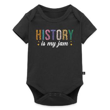 History Ist Meine Leidenschaft - Baby Premium Kurzarmbody - Schwarz - Vorne