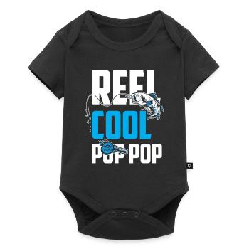 Reel Cool Grandpa Fisherman Fishing Fishing Angler - Body à manches courtes Premium Bébé - noir - Devant