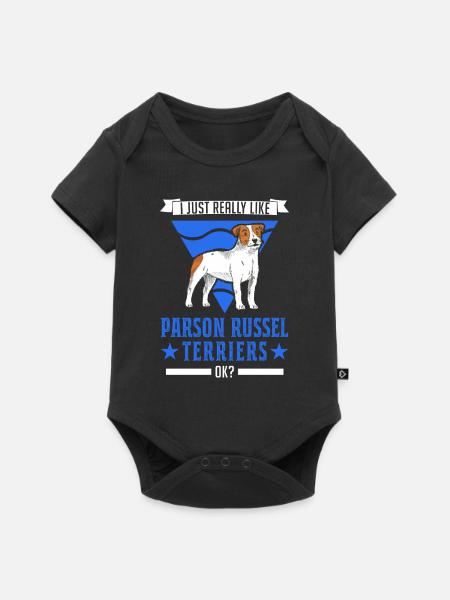 Parson Russell Terrier Besitzer - Baby Premium Kurzarmbody - Schwarz