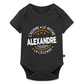 Alexandre L'Homme Le Mythe La Légende Cadeau - Body à manches courtes Premium Bébé - noir - Devant
