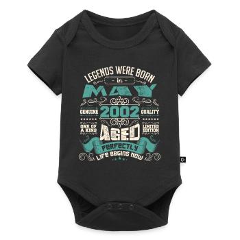 Legends were born in May 2002 | Limited Edition - Body à manches courtes Premium Bébé - noir - Devant