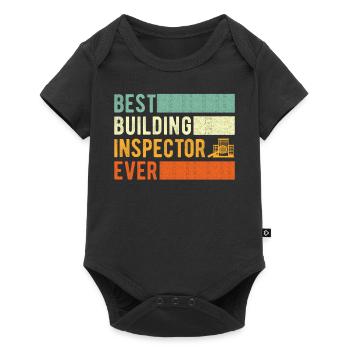 Building Inspector Gift - Baby Premium short-sleeve bodysuit - black - Front