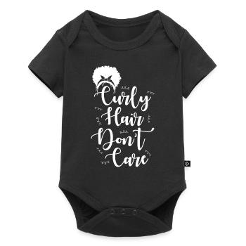 Je me fiche des cheveux bouclés - Body à manches courtes Premium Bébé - noir - Devant