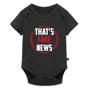 Ce sont de fausses nouvelles Liberté de la presse Droit de la presse - Body à manches courtes Premium Bébé - noir - Devant