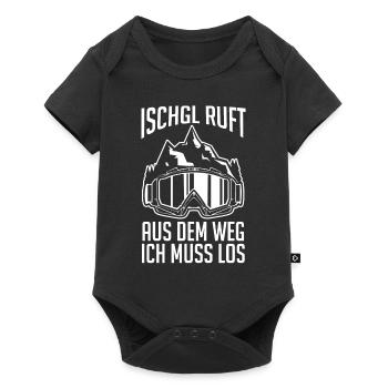 Apres Ski Party Skiurlaub Skifahrer Ischgl - Baby Premium Kurzarmbody - Schwarz - Vorne