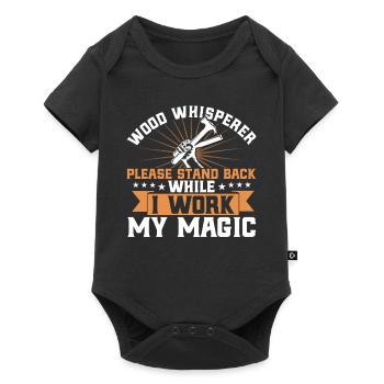 Woodworking Carpenter Woodworker Gift - Baby Premium short-sleeve bodysuit - black - Front