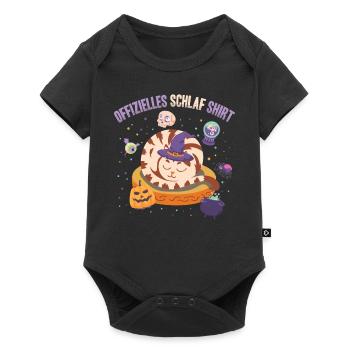 Official Sleep Shirt Sleepy Holiday Cat - Baby Premium short-sleeve bodysuit - black - Front