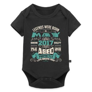 Legends were born in May 2027 | Limited Edition - Baby Premium short-sleeve bodysuit - black - Front