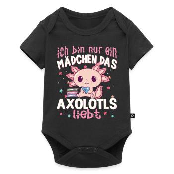 Axolotl - Baby Premium Kurzarmbody - Schwarz - Vorne