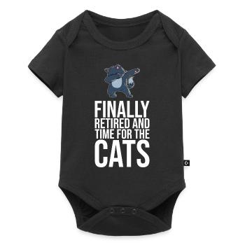 Dabbing Cat Funny Cat - Baby Premium short-sleeve bodysuit - black - Front