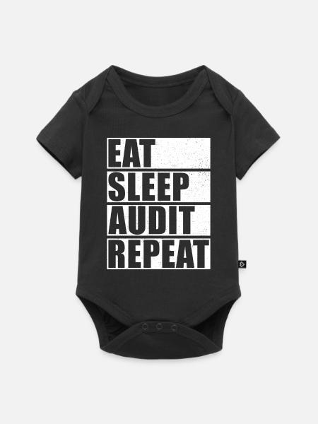 Buchhalter Spruch Steuersaison - Baby Premium Kurzarmbody - Schwarz