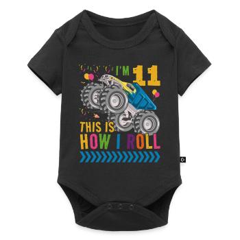 I'm 11 It's How I Roll | Monster Truck - Baby Premium short-sleeve bodysuit - black - Front