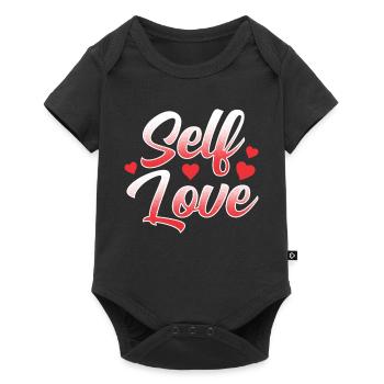 Amour de soi Doux Positif Amour de soi - Body à manches courtes Premium Bébé - noir - Devant