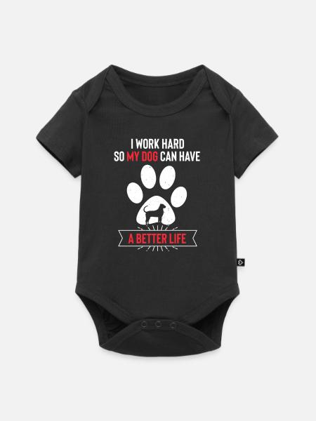 Broholmer - Baby Premium Kurzarmbody - Schwarz