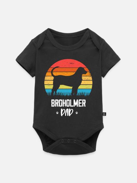 Broholmer - Baby Premium Kurzarmbody - Schwarz
