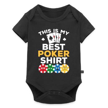Joueur de poker - C’est mon meilleur poker shirt poker poker - Body à manches courtes Premium Bébé - noir - Devant