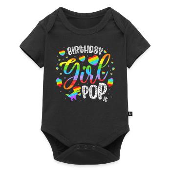 Birthday Girl Pop It pour un fan de jouets Fidget - Body à manches courtes Premium Bébé - noir - Devant