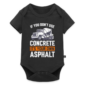 Funny Concrete Finisher for Men Cement Mason - Baby Premium short-sleeve bodysuit - black - Front